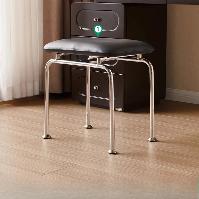 French Retro Dresser Chest Bedroom Internet Celebrity Makeup Table Vanity Desk With Light Mirror With Seat Dressing Table Black