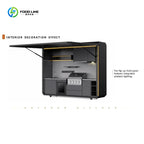 Customized Luxury Premium Style Outdoor Kitchen Movable Kitchen Easy Install Combined Sink and Fridge for Backyard Gatherings