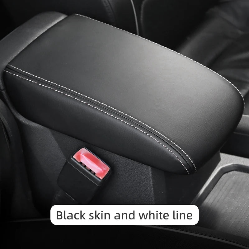 For VW Golf 7 Volkswagen Golf mk7 Accessories Central Control Pad Seat Armrest Box Protective Cover Ultra Fine Fiber Leather