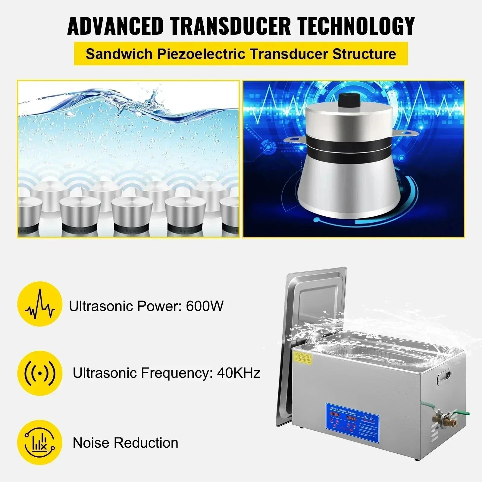 1.3L 2L 3L 6L 10L 15L 22L 30L Ultrasonic Cleaner Lave-Dishes Portable Washing Machine Diswasher Ultrasound Home Appliances