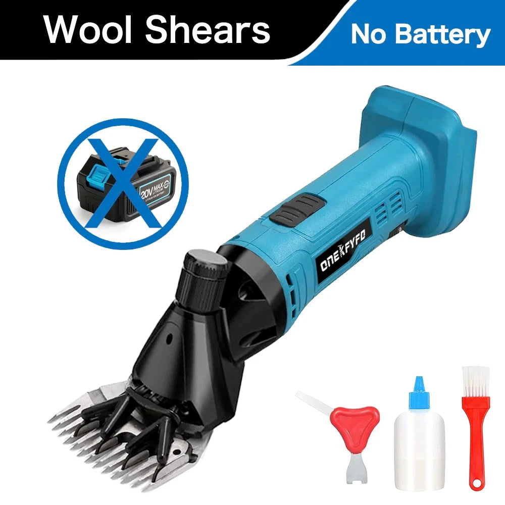 6 Speed 13 Teeth Electric Wool Shears Goat Horse Hair Scissor Wireless Sheep Shearing Farm Clipper tool for Makita 18V Battery