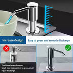 Kitchen Sink Soap Dispenser Detergent With Storage Rack Hand Pressure Liquid Dispenser Extension Tube Kit Kitchen Accessories