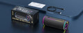 MLOVE E80 Bluetooth Speaker, Bluetooth 5.4, Dual Speakers, RGB Lights, IPX7 Waterproof, TWS Connectivity