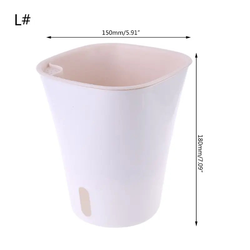 Useful Self Watering Planter Flower Pot Home Garden Balcony Decor Lazy Use New