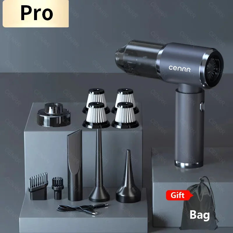 CENRR 210000PA Car Vacuum Cleaner Portable Vacuum Cleaner Mini Powerful Handheld Wireless Cleaner for Blower Home Appliance