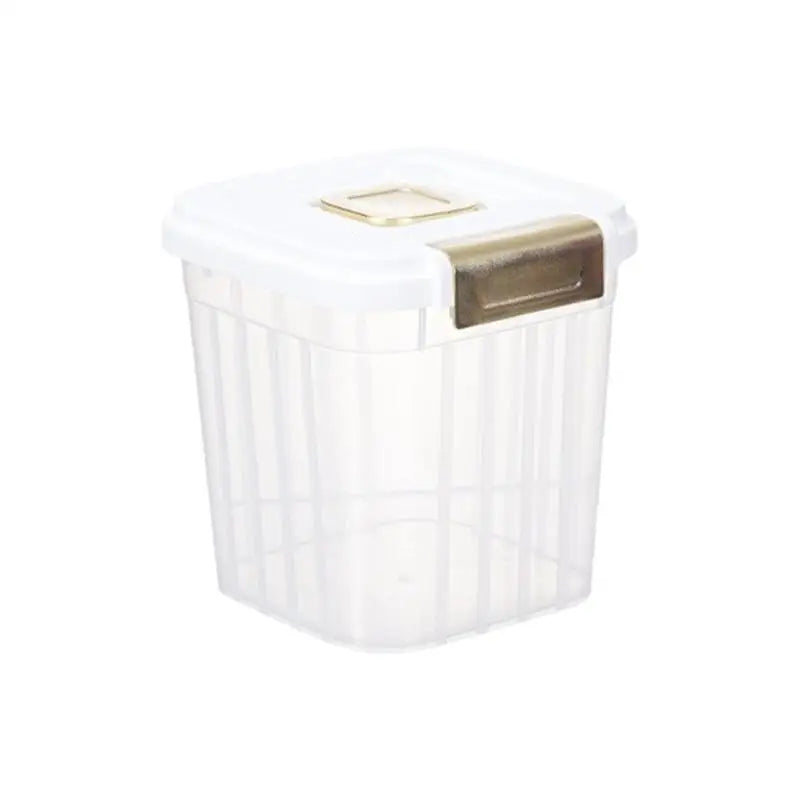 E8BD Large Capacity Clear Kitchens Storage Bin Wide Mouth for Effortlessly Filling