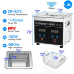 Ultrasonic Cleaner 1L 2L 3L 6L 10L 22L 30L Ultrasonic Bath EU UK Plug Portable Heated 600W Cleaning Washing Ultrasound Machine