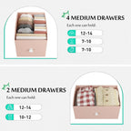 Dresser for Bedroom with 6 Drawer Wide Dresser & Chests of Drawers Cute Girl Dresser for Closet, Bedroom, Entryway, Pink