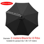 Parasol Replacement Cloth Outdoor Garden Banana Umbrella Cover Waterproof Sunshade Canopy For 6 Ribs/8 Ribs Parasol