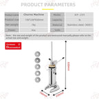 ITOP 2/3L Small Spanish Churros Maker With 5 Nozzles Mold Churro Machine Churro Extruder Churro Press