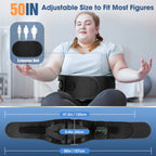 Heating Waist Support Belt Vibration Massage Waist Brace With 5 Levels Adjustable Heated Back Belt Abdomen Warmer Lumbar Support
