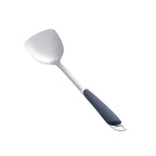 6Pcs Stainless Steel Kitchen Utensil Set with Ergonomic Handles, Heat-Resistant Spatula Turner Ladle Slotted Spoon for Cooking