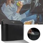1L Car Interior Storage Case Trash Garbage Box Door Bin Push Can Mini Tray Dustbin Seat Clip Stand Holder Automotive Accessories