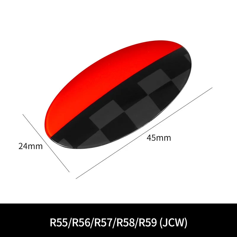 Car Styling Co-pilot Glove Box Switch Panel Button Decoration Sticker Trim For Mini Cooper R55 R56 R57 R58 R59 Auto Accessories