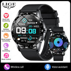 LIGE New Smartwatch Women Men 1.38-inch Smart Watch Message Notification iOS Android Smartwatches Fitness Bluetooth Call Watches