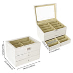 3-Tiers Sunglasses Organizer Collector - 18/24 Slots Eyeglasses Sunglass Glasses Storage Box, Eyeglasses Eyewear Display Case