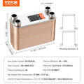 VEVOR Heat Exchanger 5"x 12" 80 Plates Brazed Plate Stainless Steel For Floor Heating Water Heating Snow Melting Beer Cooling