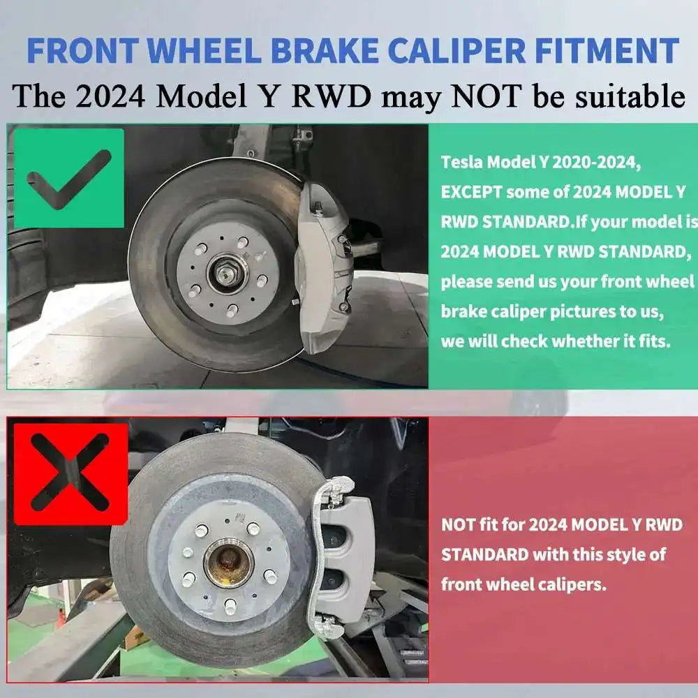 Fit For Tesla model Y 2019-2024 18 19 Inch Wheel Hub Brake Caliper Cover Car Modification Decoration Accessories, Colors