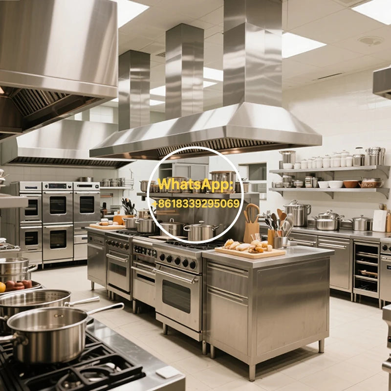 Professional Commercial Restaurant Kitchen Equipment Stainless Steel Electric Burner 6L Capacity Complete Set