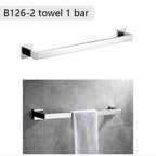 Chrome Polished Bathroom Hardware Mirror Chrome Polished Towel Rack Toilet Paper Holder Towel Bar Hook Bathroom Accessories