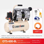 220V 8L Industrial Air Compressor Silent Oil-Free Air Compressor High-pressure Air Pump Low noise Car Air Compressor