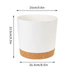 Self Watering Plant Pots Automatic Plastic Flowerpot Bottom Watering Planters with Saucer for Indoor Outdoor Plants Garden Decor