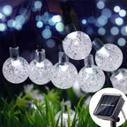Outdoor LED Crystal Globe Light Solar Fairy Light Garden Light 5/7/12m Solar String Light for Christmas Wedding Party Decoration
