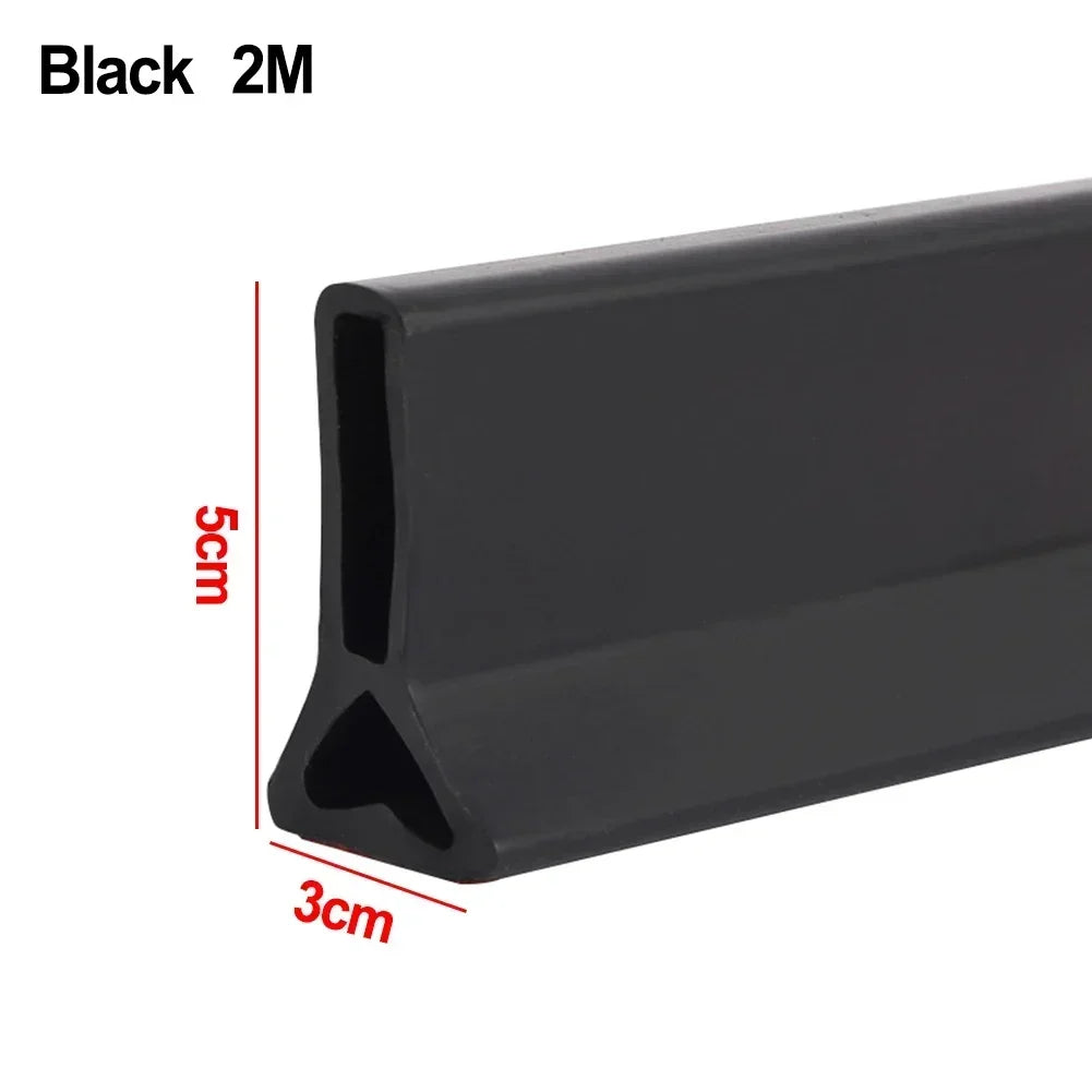 Stopper Water Barrier 5cm Height Accessories Bathroom Kitchens Silicone Transparent/Grey/black/white Brand New