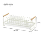 Kitchen Dish Storage Rack Household Countertop Draining Bowl Plate Rack Bowl Chopstick Cabinet Rack Metal Portable Take and Put
