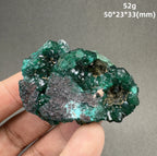 Natural Congo green Dioptase Mineral specimen + healing quartz crystals and stones rock gemstone