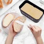 Butter Container Box with Knife Kitchen Restaurant Sealed Storage Box Cheese Box With Lid Butter Slicer Butter Dish Tableware