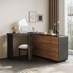 FG11Medieval style new all-solid wood dresser walnut color black retro