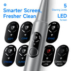 Visual Electric Ultrasonic Dental Cleaner - 5 Modes Safe Home Teeth Cleaner for Hard Stain Removal Teeth Whitening Oral Care