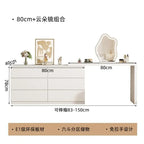 Luxury Dressing Table Drawer White Makeup Mirror Corner Desk Dresser Table Cabinet Organizers Storage Penteadeira Home Furniture