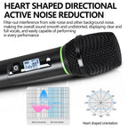 Professional wireless microphone 2 channels charging handheld home karaoke KTV performance singing microphone