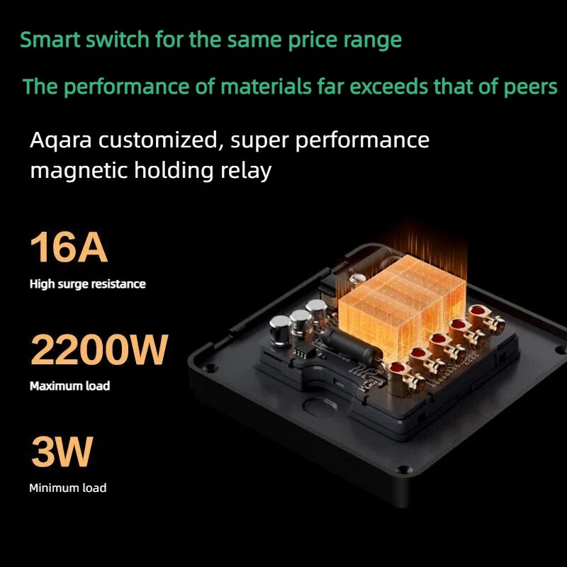 Aqara Smart Wall Switch Z1 More Control Zigbee 3.0 Compatible with Single Live/Neutral Wire Design Supports Mi home HomeKit APP