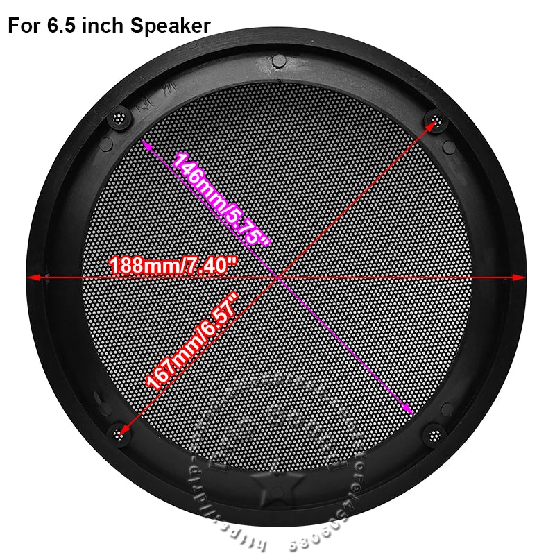 For 4"/5"/6.5"/8"/10" Inch Speaker Conversion Net Cover Car Home Audio Decorative Circle Metal Mesh Grille Protection 16E