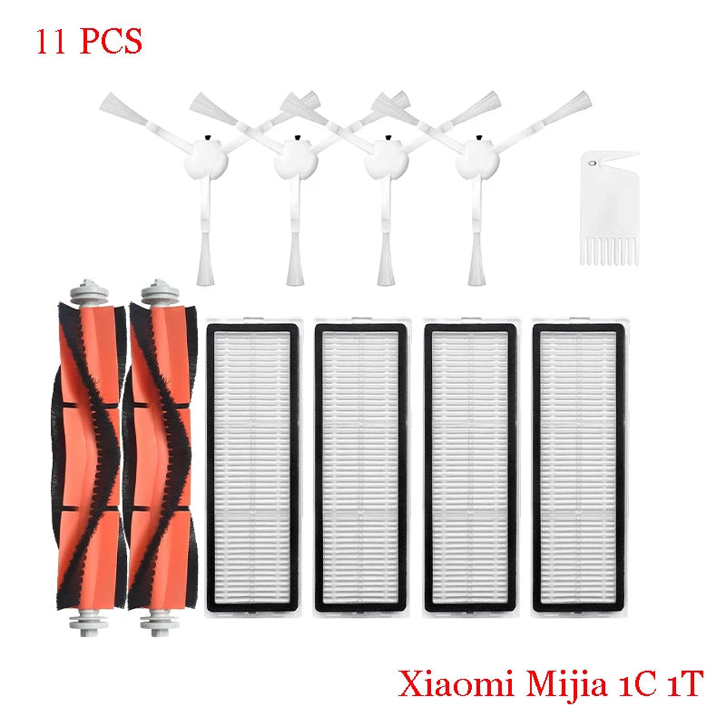 For Xiaomi Mijia 1C STYTJ01ZHM  Robot Vacuum Cleaner Hepa Filter Main Side Brush Mop Cloth Spare Part  Repalcement  Accessories
