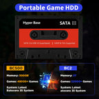 JMachen External 2T Game HDD Batocera 35 with 52000+Games For PS3/PS2/Wii/WiiU/DC/N64/MAME/SS Game Console for Windows PC/Laplop