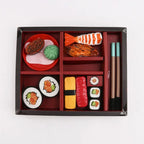 House Dollhouse Accessories Kitchen Model Role-Playing Mini Sushi Set Cutlery Toys Pretend Kitchen Toys Kitchen Food Toys