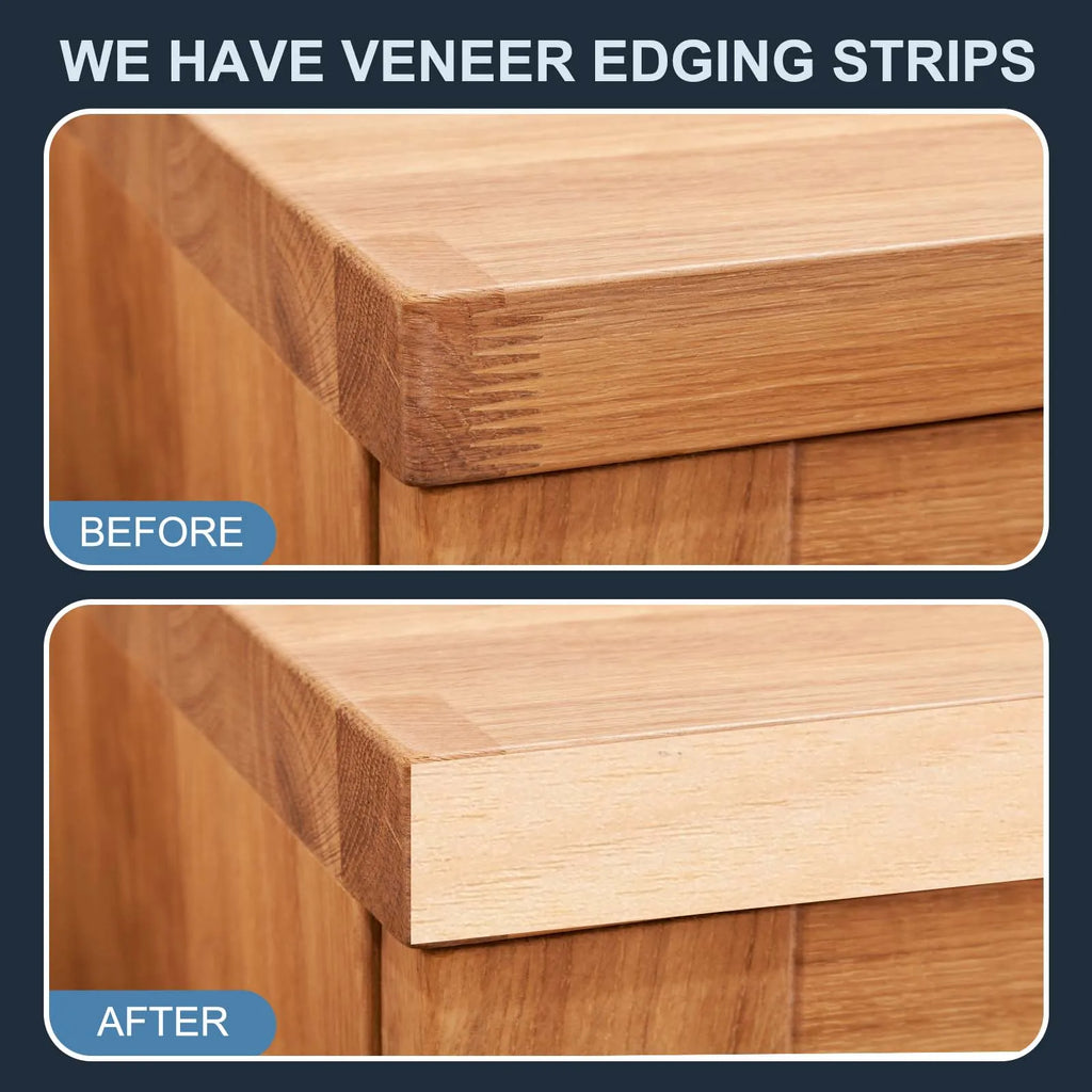Edge Banding 3/7/15/30M 13/19/22/25/38/51/76mm Wood Veneer Tape Pre-glued Flexible Plywood Edge Banding Adhesive for Furniture