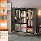 New Simple Wardrobe Clothes Assembly Plastic Collapsible Sturdy Dustproof Cabinets Dressers Cube Storage Locke Closet Furniture