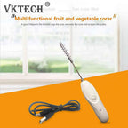Multifunctional Electric Scale Scraper Wear-resistant Portable Vegetable Corer Anti-rust Rotating Cutter with 2 Different Blades