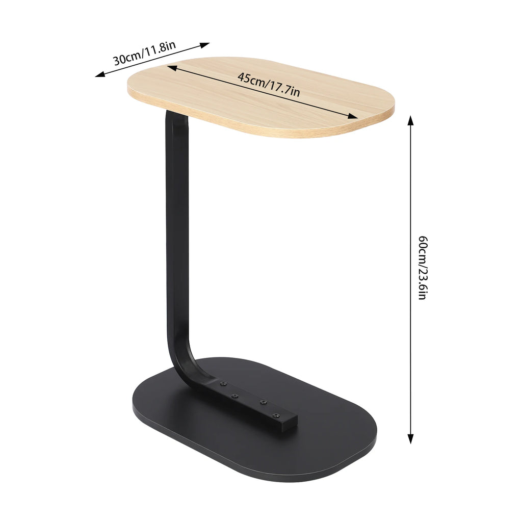 45*30*60 cmC-shaped Side Table Small Coffee Table Living Room Sofa Table Home Portable Modern Light Luxury Style
