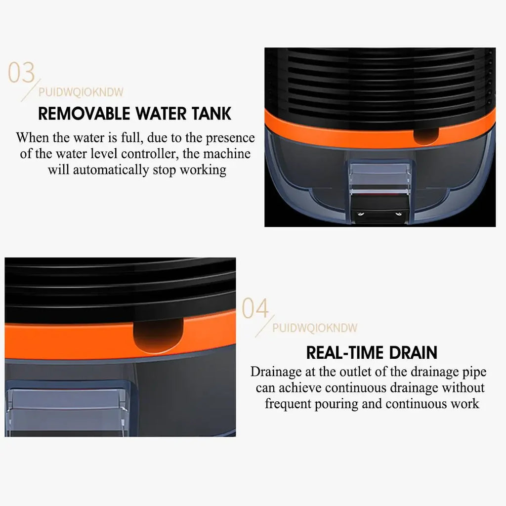 TINSOL New Air Dehumidifier 800ml Portable Dryer Low Noise Purificatio