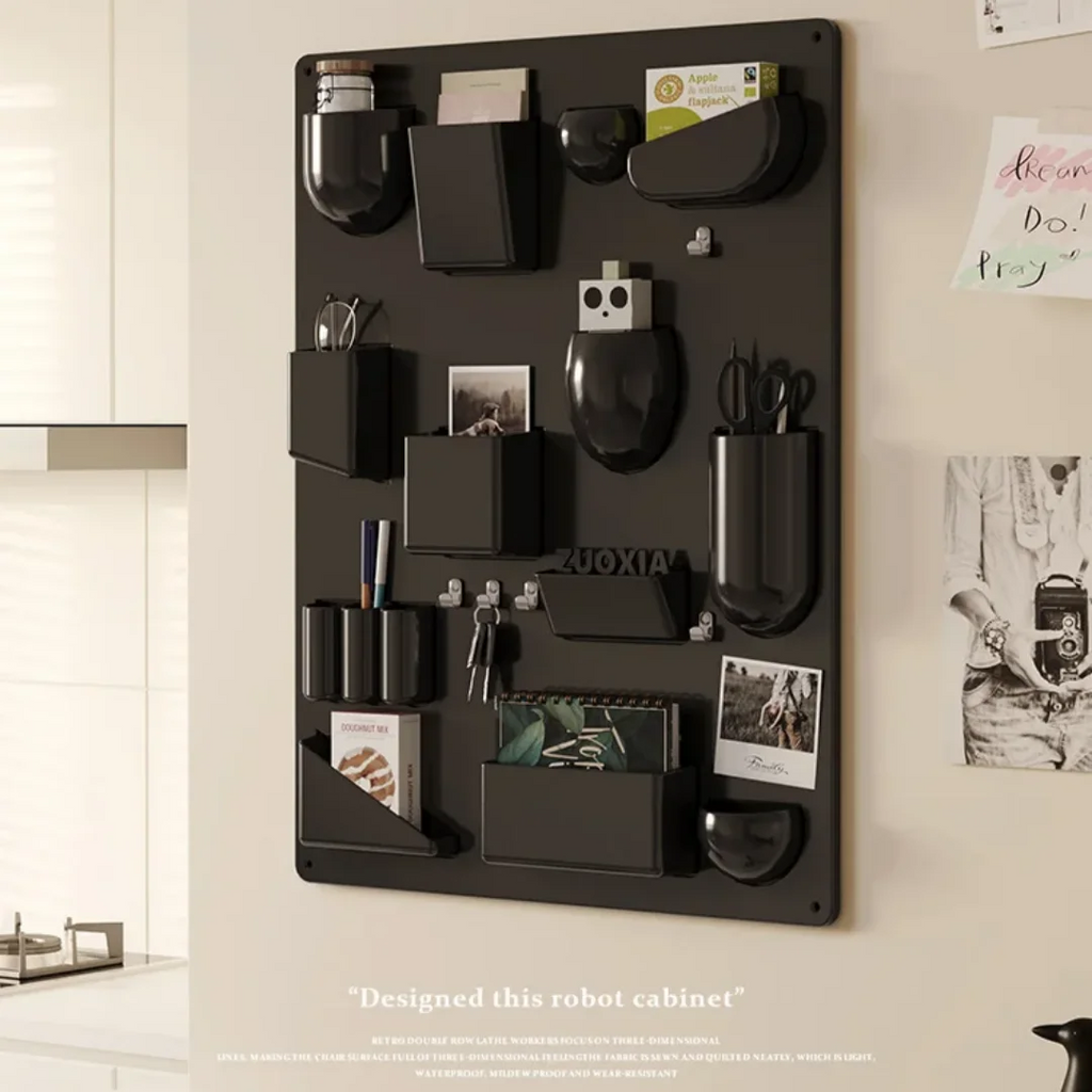 Wall Mounted Organizer Rack – Storage Shelf for Office, Kitchen, Bathroom