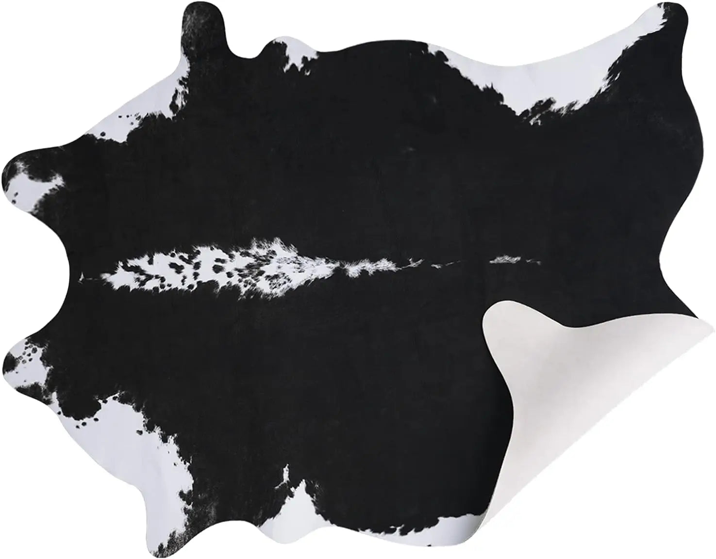 NOAHAS  Faux Fur Animal Cow Hide Carpet,Sturdy and Large Size Cow Print Rugs, Suitable for Bedroom Living Room Western Decor