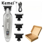 Kemei 2293 Professional Hair Beard Trimmer Men Barber Rechargeable Finish Hair Cutting Machine Zero Gapped Cordless Hair Clipper