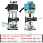 220V 2000W Electric Trimmer Router Wood Hand Trimmers Wood Edge Router 40000RPM Power Tools Woodworking Milling Machine
