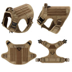 Military Dog Harness Leash Bags Set Pet Tactical Vest Harnesses Walkin